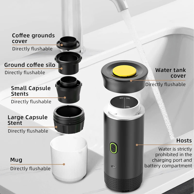 Portable 3-in-1 Espresso Machine – Your Daily Dose of Coffee, Anywhere