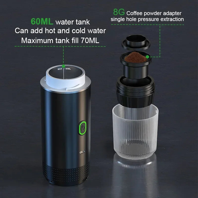 Portable 3-in-1 Espresso Machine – Your Daily Dose of Coffee, Anywhere