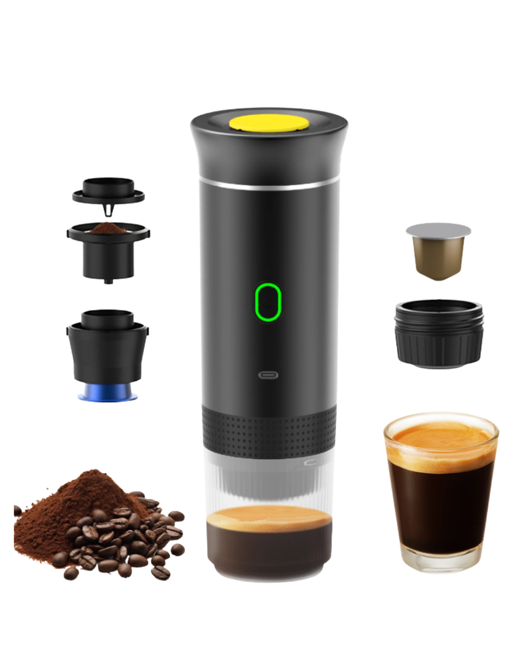 Portable 3-in-1 Espresso Machine – Your Daily Dose of Coffee, Anywhere